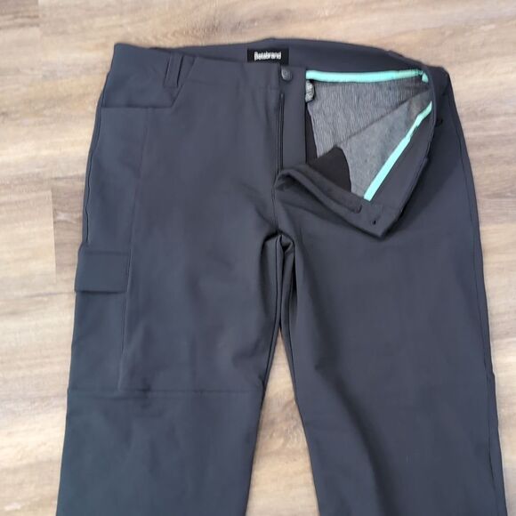 Betabrand Gray Travel Cargo Pants Sz 12 Petite NWT - Picture 8 of 15